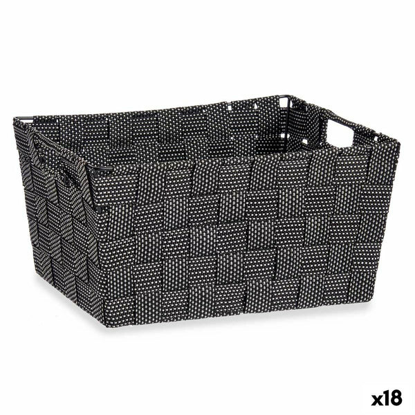 Mehrzweckkorb Kipit A3-6883 Schwarz Stoff 30 x 14 x 20 cm 20 x 14 x 30 cm (18 Stück)