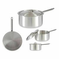 Topf mit Deckel Kinvara Silberfarben Aluminium Ø 24 cm 5 L 43 x 15,5 x 26 cm 26 x 15,5 x 43 cm (10 Stück)