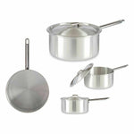 Topf mit Deckel Kinvara Silberfarben Aluminium 4 L 24,5 x 12 x 41 cm 41 x 12 x 24,5 cm (10 Stück)