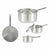 Topf mit Deckel Kinvara Silberfarben Aluminium 4 L 24,5 x 12 x 41 cm 41 x 12 x 24,5 cm (10 Stück)