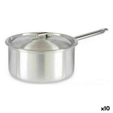 Topf mit Deckel Kinvara Silberfarben Aluminium 4 L 24,5 x 12 x 41 cm 41 x 12 x 24,5 cm (10 Stück)