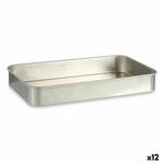 Backofenform Kinvara Silberfarben Aluminium 28,5 x 6,5 x 46 cm 46 x 6,5 x 28,5 cm 46 x 7 x 28,5 cm (12 Stück)