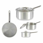 Topf mit Deckel Kinvara Silberfarben Aluminium 3 L 22 x 12 x 38 cm 28 x 12 x 22 cm 37 x 12 x 22 cm (10 Stück)