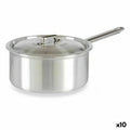 Topf mit Deckel Kinvara Silberfarben Aluminium 3 L 22 x 12 x 38 cm 28 x 12 x 22 cm 37 x 12 x 22 cm (10 Stück)
