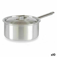 Topf mit Deckel Kinvara Silberfarben Aluminium 3 L 22 x 12 x 38 cm 28 x 12 x 22 cm 37 x 12 x 22 cm (10 Stück)