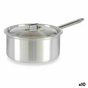 Topf mit Deckel Kinvara Silberfarben Aluminium 3 L 22 x 12 x 38 cm 28 x 12 x 22 cm 37 x 12 x 22 cm (10 Stück)