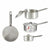Topf mit Deckel Kinvara Silberfarben Aluminium Ø 14 cm 1 L 28 x 9 x 16 cm 16 x 9 x 28 cm (10 Stück)