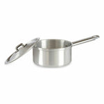 Topf mit Deckel Kinvara Silberfarben Aluminium Ø 14 cm 1 L 28 x 9 x 16 cm 16 x 9 x 28 cm (10 Stück)