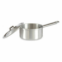 Topf mit Deckel Kinvara Silberfarben Aluminium Ø 14 cm 1 L 28 x 9 x 16 cm 16 x 9 x 28 cm (10 Stück)