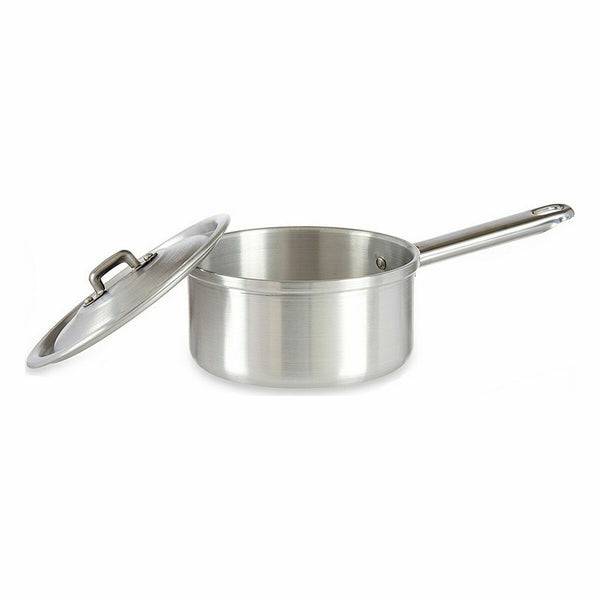 Topf mit Deckel Kinvara Silberfarben Aluminium Ø 14 cm 1 L 28 x 9 x 16 cm 16 x 9 x 28 cm (10 Stück)