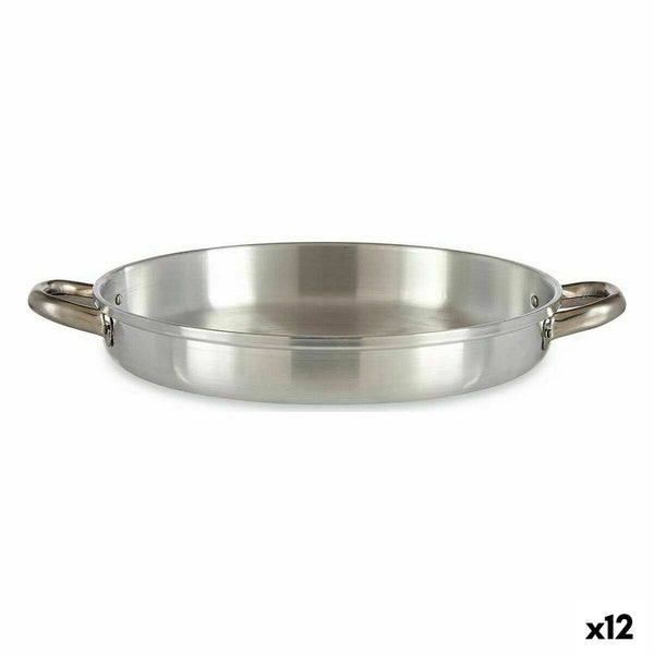 Pfanne Kinvara Silberfarben Aluminium Ø 30 cm (12 Stück)