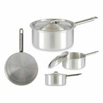 Topf mit Deckel Kinvara Silberfarben Aluminium 2 L 20 x 12 x 35,5 cm 35,5 x 12 x 20 cm (10 Stück)
