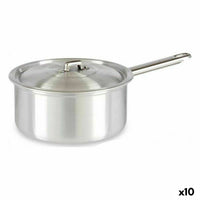 Topf mit Deckel Kinvara Silberfarben Aluminium 2 L 20 x 12 x 35,5 cm 35,5 x 12 x 20 cm (10 Stück)