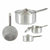 Topf mit Deckel Kinvara Silberfarben Aluminium Ø 16 cm 1,5 L 30 x 10,5 x 18 cm 30,5 x 9 x 18 cm 18 x 10,5 x 30,5 cm (10 Stück)