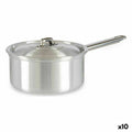 Topf mit Deckel Kinvara Silberfarben Aluminium Ø 16 cm 1,5 L 30 x 10,5 x 18 cm 30,5 x 9 x 18 cm 18 x 10,5 x 30,5 cm (10 Stück)