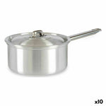Topf mit Deckel Kinvara Silberfarben Aluminium Ø 16 cm 1,5 L 30 x 10,5 x 18 cm 30,5 x 9 x 18 cm 18 x 10,5 x 30,5 cm (10 Stück)