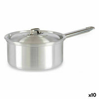 Topf mit Deckel Kinvara Silberfarben Aluminium Ø 16 cm 1,5 L 30 x 10,5 x 18 cm 30,5 x 9 x 18 cm 18 x 10,5 x 30,5 cm (10 Stück)