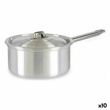 Topf mit Deckel Kinvara Silberfarben Aluminium Ø 16 cm 1,5 L 30 x 10,5 x 18 cm 30,5 x 9 x 18 cm 18 x 10,5 x 30,5 cm (10 Stück)