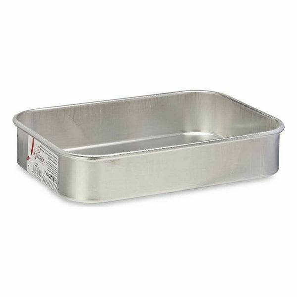 Backofenform Kinvara Silberfarben Aluminium Ø 18 cm 26 X 5 X 19 CM 19 x 5 x 26 cm (12 Stück)