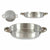 Pfanne Kinvara Silberfarben Aluminium Ø 20 cm (12 Stück)