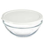 Runde Lunchbox mit Deckel Pasabahce 1113327-53573 Chefs Weiß 1,7 L (4 Stück)