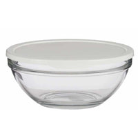 Runde Lunchbox mit Deckel Pasabahce 1113328-53583 Chefs Weiß 2,5 L (4 Stück)