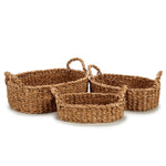 Korbsatz Gift Decor Braun Seetang 750 ml 1,5 L 3 L Mit Griffen (4 Stück)