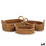 Korbsatz Gift Decor Braun Seetang 750 ml 1,5 L 3 L Mit Griffen (4 Stück)