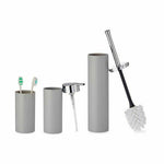 Badezimmer Set Berilo B6274 S3-1 Grau Kunststoff (8 Stück)