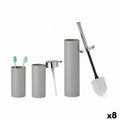 Badezimmer Set Berilo B6274 S3-1 Grau Kunststoff (8 Stück)