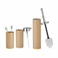 Badezimmer Set Berilo B6274 S3-2 Braun Kunststoff (8 Stück)