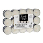 Kerzen-Set Acorde Weiß Silberfarben klein (24 Stück)