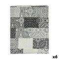 Fleckenabweisende Tischdecke Kinvara Grau Abdeckung Fleckenbeständig Kachel 140 x 180 cm (6 Stück)