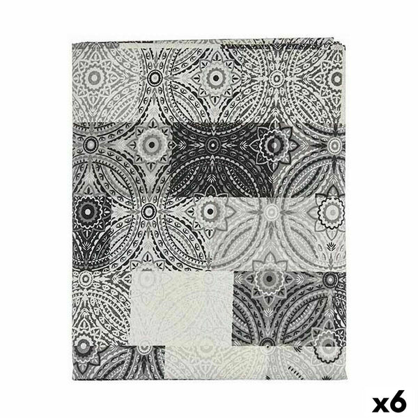 Fleckenabweisende Tischdecke Kinvara Grau Abdeckung Fleckenbeständig Kachel 140 x 180 cm (6 Stück)