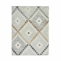 Fleckenabweisende Tischdecke Kinvara Beige Abdeckung Fleckenbeständig Rhombusse 140 x 180 cm (6 Stück)
