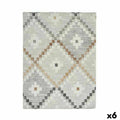 Fleckenabweisende Tischdecke Kinvara Beige Abdeckung Fleckenbeständig Rhombusse 140 x 180 cm (6 Stück)