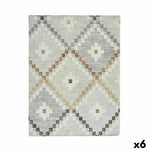 Fleckenabweisende Tischdecke Kinvara Beige Abdeckung Fleckenbeständig Rhombusse 140 x 180 cm (6 Stück)