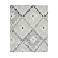 Fleckenabweisende Tischdecke Kinvara Grau Abdeckung Fleckenbeständig Rhombusse 140 x 180 cm (6 Stück)