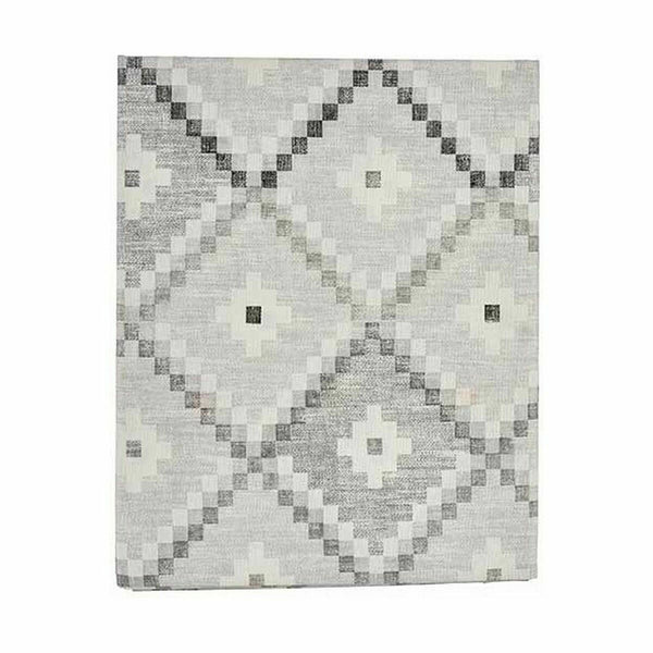 Fleckenabweisende Tischdecke Kinvara Grau Abdeckung Fleckenbeständig Rhombusse 140 x 180 cm (6 Stück)