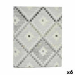 Fleckenabweisende Tischdecke Kinvara Grau Abdeckung Fleckenbeständig Rhombusse 140 x 180 cm (6 Stück)