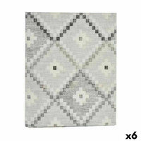 Fleckenabweisende Tischdecke Kinvara Grau Abdeckung Fleckenbeständig Rhombusse 140 x 180 cm (6 Stück)