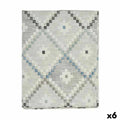 Fleckenabweisende Tischdecke Kinvara Blau Abdeckung Fleckenbeständig Rhombusse 140 x 180 cm (6 Stück)
