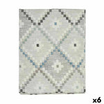 Fleckenabweisende Tischdecke Kinvara Blau Abdeckung Fleckenbeständig Rhombusse 140 x 180 cm (6 Stück)