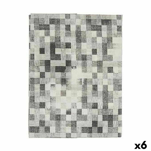Fleckenabweisende Tischdecke Kinvara Grau Abdeckung Fleckenbeständig Bilder 140 x 180 cm (6 Stück)
