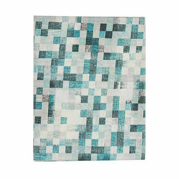 Fleckenabweisende Tischdecke Kinvara Blau türkis Abdeckung Fleckenbeständig Bilder 140 x 180 cm (6 Stück)