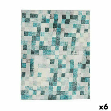 Fleckenabweisende Tischdecke Kinvara Blau türkis Abdeckung Fleckenbeständig Bilder 140 x 180 cm (6 Stück)