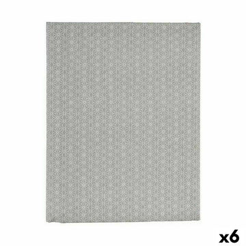 Fleckenabweisende Tischdecke Kinvara Grau Abdeckung Fleckenbeständig Stern 140 x 180 cm (6 Stück)