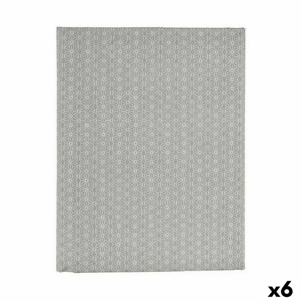 Fleckenabweisende Tischdecke Kinvara Grau Abdeckung Fleckenbeständig Stern 140 x 180 cm (6 Stück)
