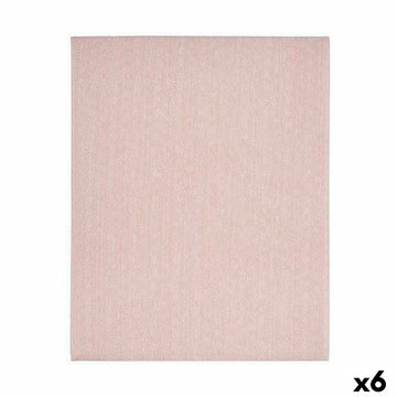 Fleckenabweisende Tischdecke Kinvara Rosa Abdeckung Fleckenbeständig Stern 140 x 180 cm (6 Stück)