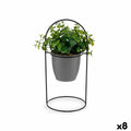 Dekorationspflanze Ibergarden QY-H093 Metall Kunststoff Blatt kreisförmig 21 x 30 x 21 cm (8 Stück)